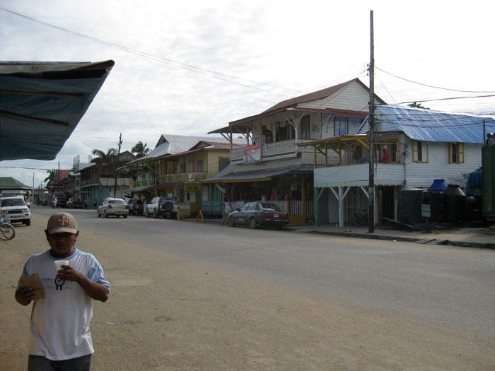 Main street in Bocas Del Toro, Panama
