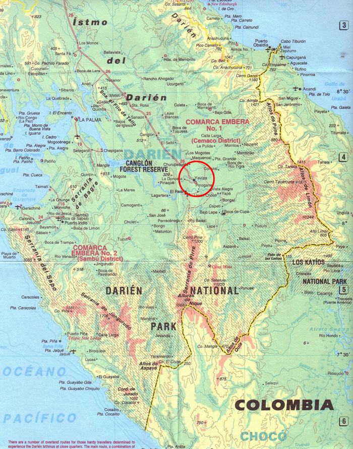 Pan-American highway to Yaviza Darién Province Panama